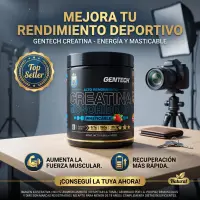 Creatina Chew de Gentech x150 tabs (Masticable) - Gentech - vista 3