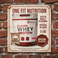 Classic Whey Protein 2 lbs DoyPack One Fit PACK X 4 - One Fit - vista 4