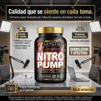 Nitro Pump X120 Tabletas de Genetic - Genetic - vista 5