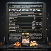 Curcuma y Genjibre de Genetic x120 tabs - Genetic - vista 2