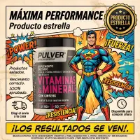 Vitaminas y Minerales de Pulver X60 Comprimidos Sin Tacc - Pulver - vista 3