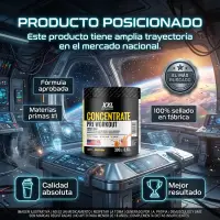 Pre Work 300 Grs de Xxl Pro Nutrition - XXL Pro Nutrición - vista 5