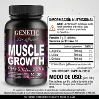 Muscle Growth X120 Tabletas de Genetic - Genetic - vista 2