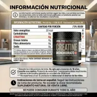 Creatina 300 Grs de Xxxl Pro Nutricion Micronizada - XXL Pro Nutrición - vista 2