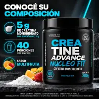 Creatina Advanced 300 Grs de Nucleo Fit 40 Tomas - Nucleo Fit - vista 5