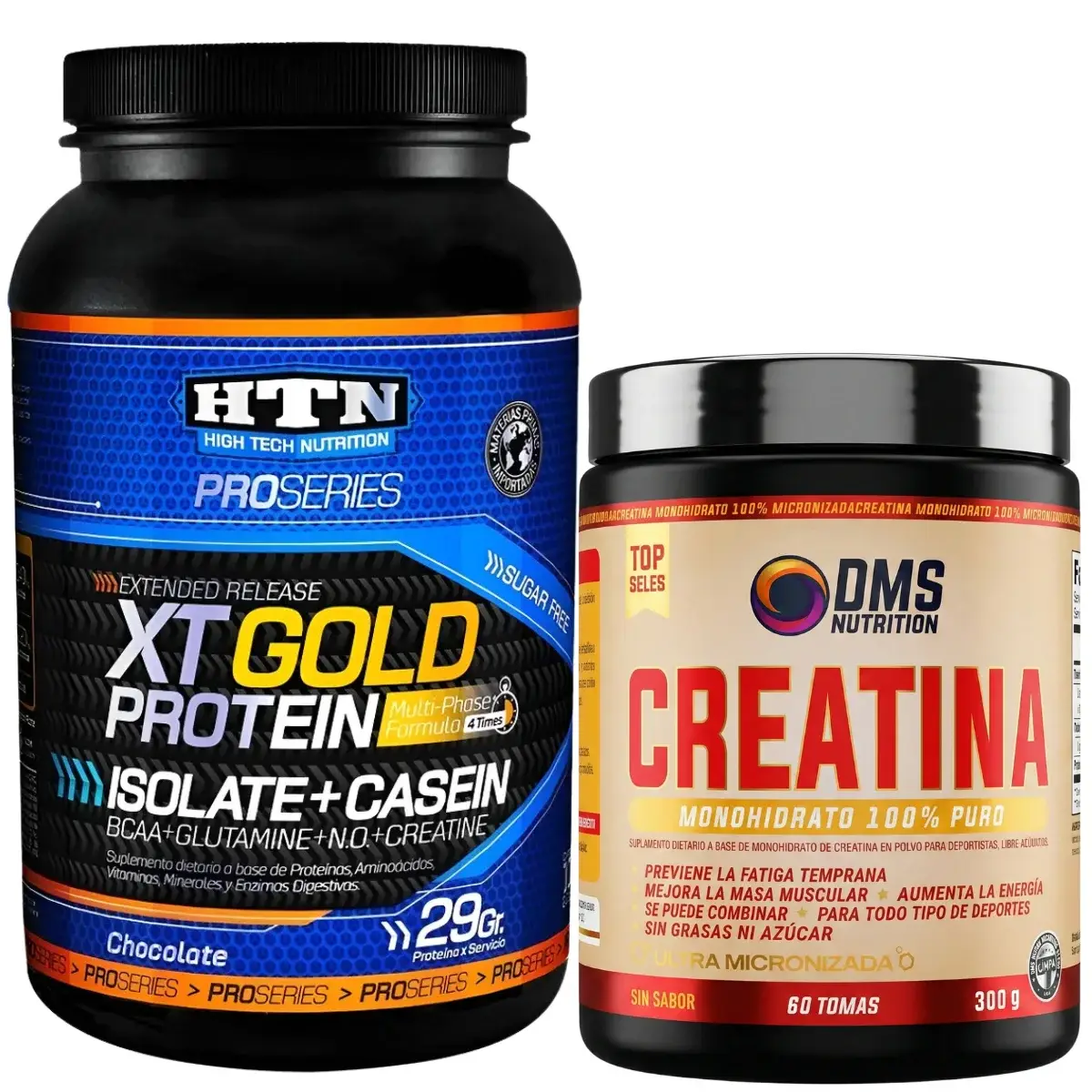 XT GOLD 1 kg de HTN + Creatina DMS de 300 grs Monohidrato Micronizado