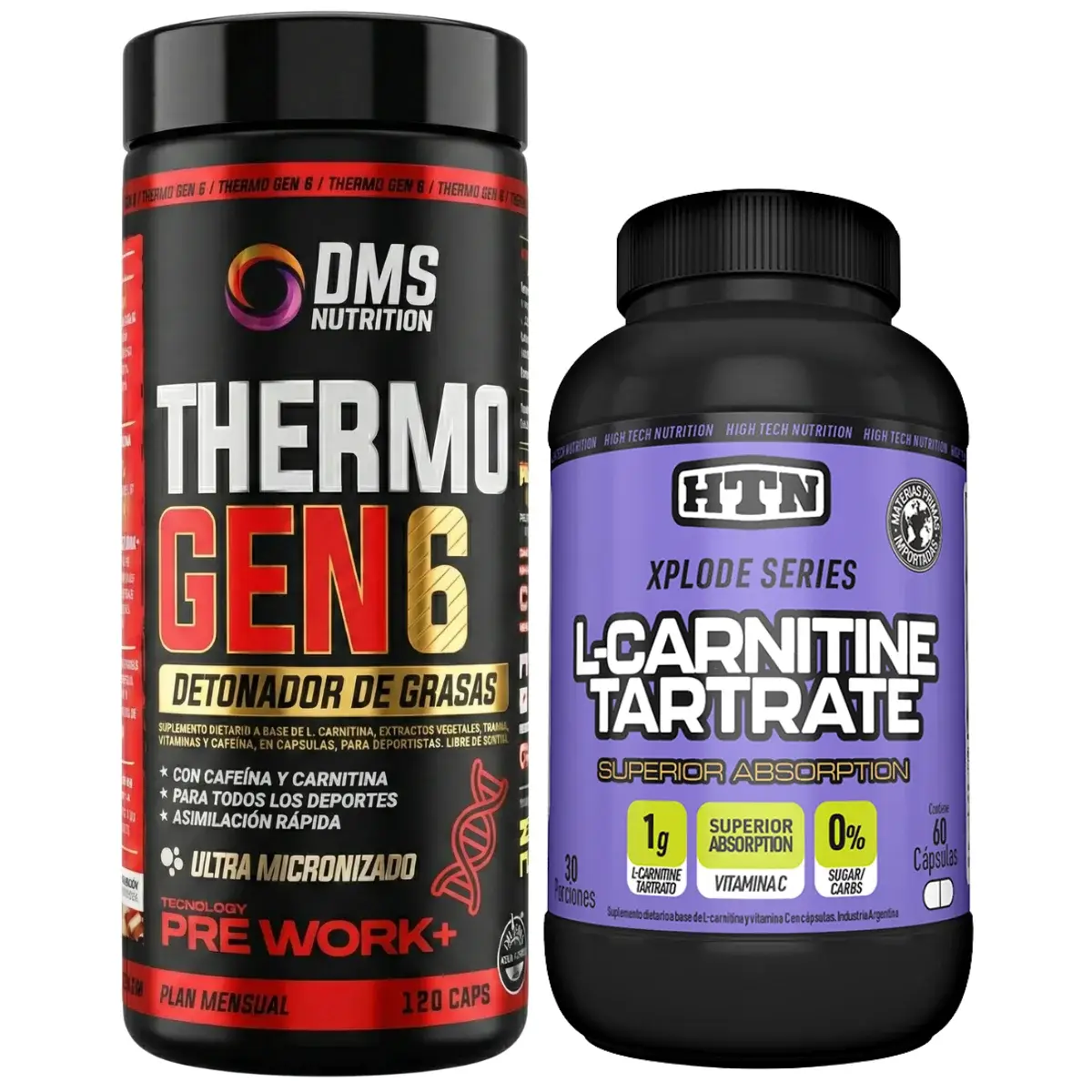 Thermo Gen 6 DMS x120 + L-Carnitina HTN x60
