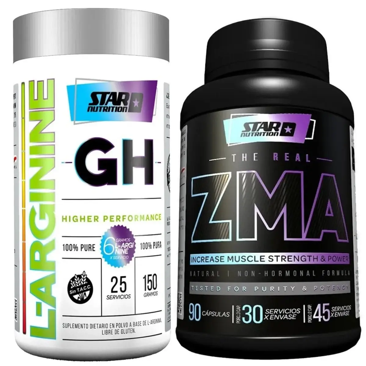 Arginina 150 grs + ZMA de Star Nutrition