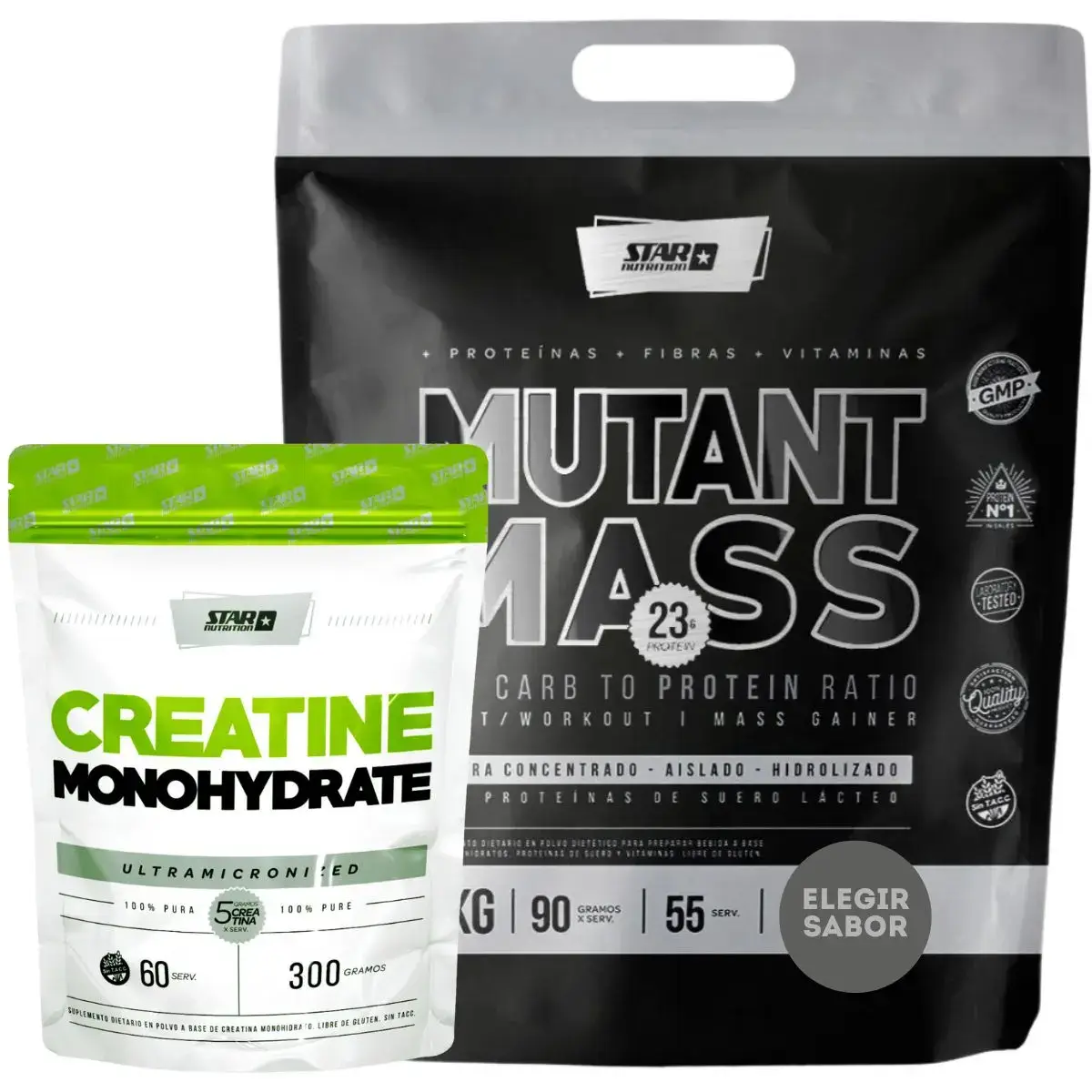 Mutant Mass 5 kg + Creatina 300 grs Star Nutrition - Star Nutrition