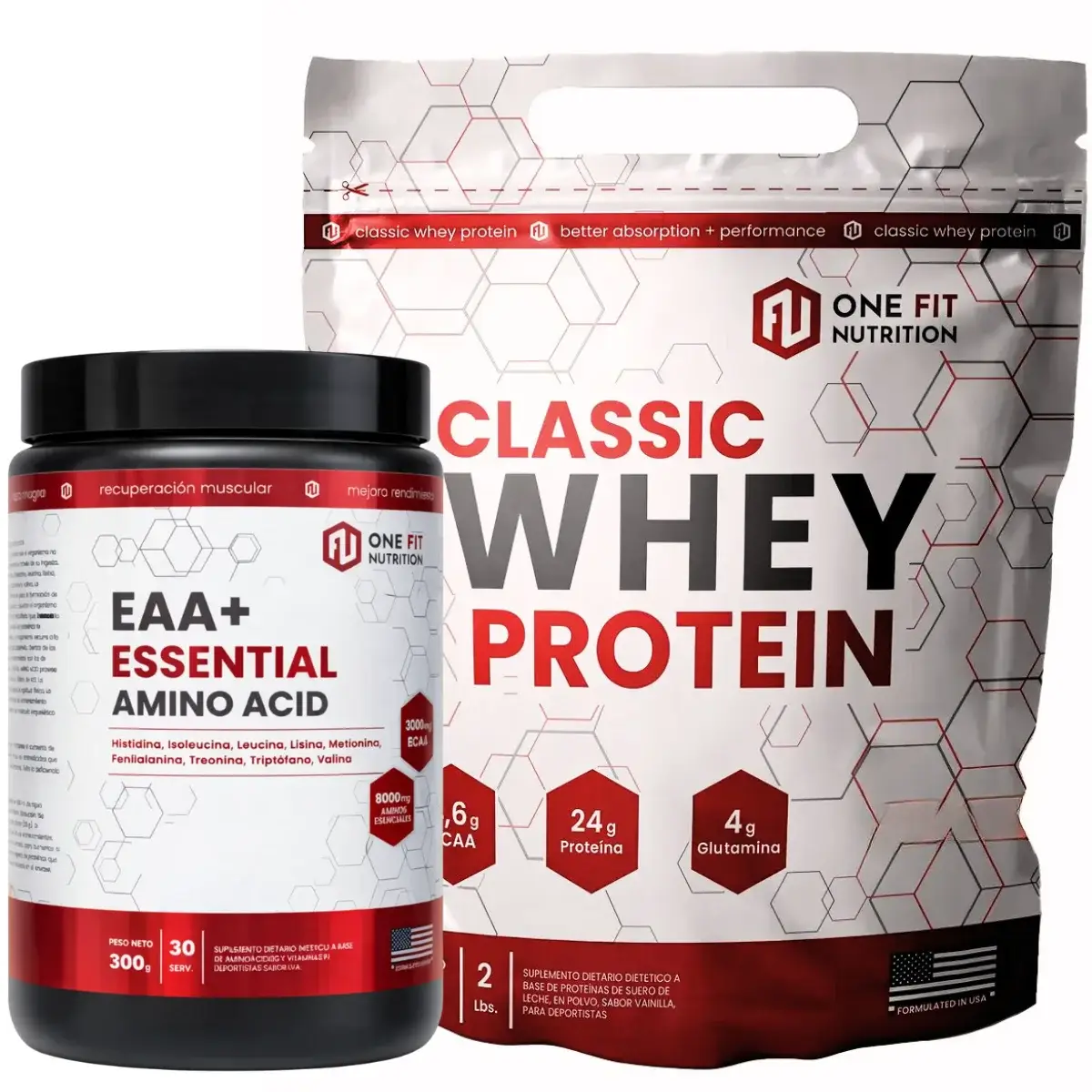 Classic Whey 2 lbs ONE FIT + EAA´s 300 grs