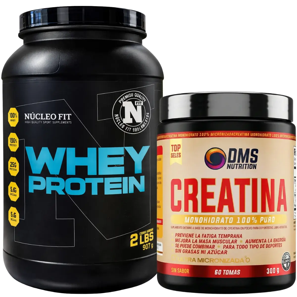 Creatina 300 DMS + Whey Protein 2 lbs NUCLEO FIT