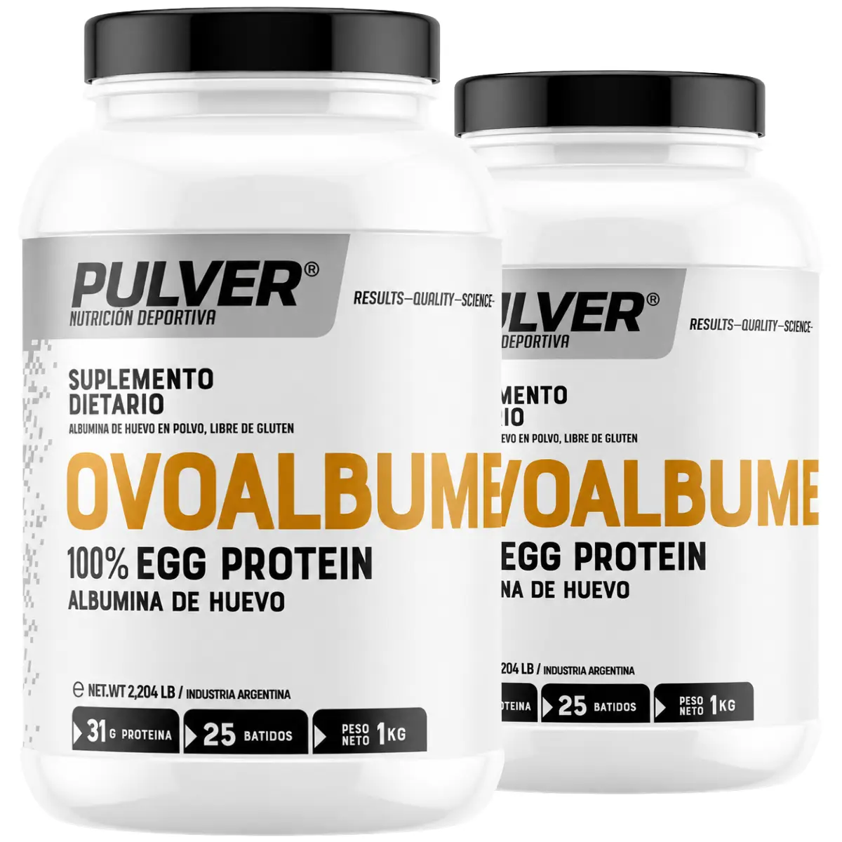 Egg Ovoalbumen Proteína de Huevo 2 Kg de Pulver - Pulver