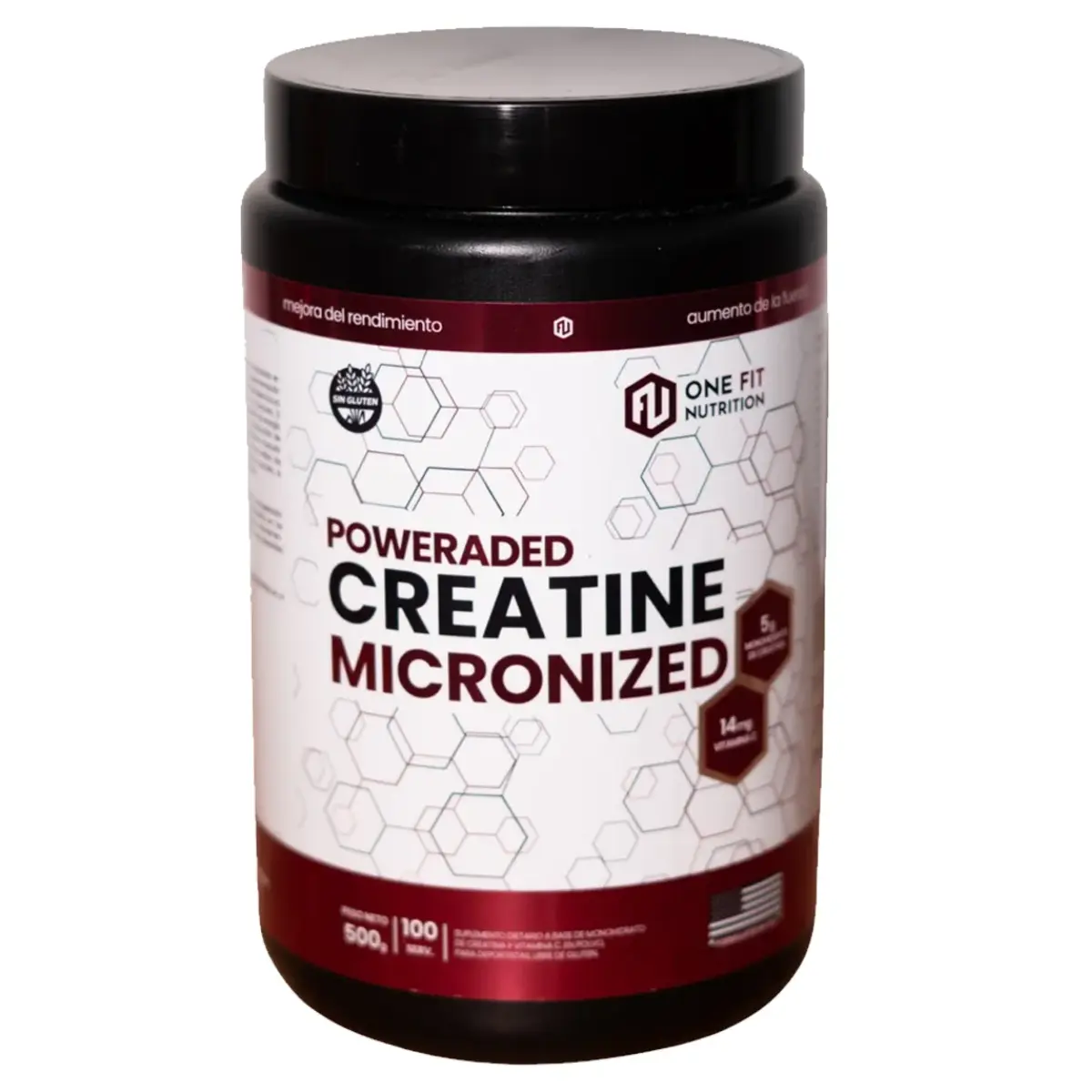 Creatina 500 grs de One Fit Monohidrato y Micronizado