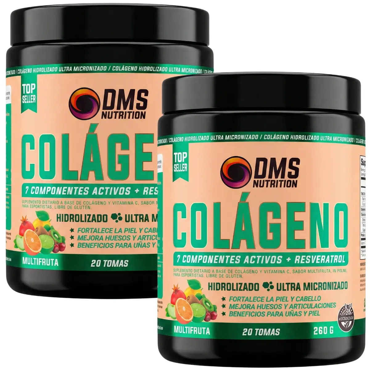 Colágeno 260 grs DMS Nutrition PACK X 2