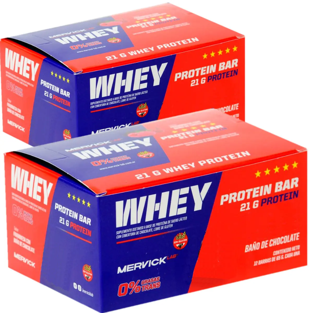 Barras 65 grs c/u de Mervick PACK X 2