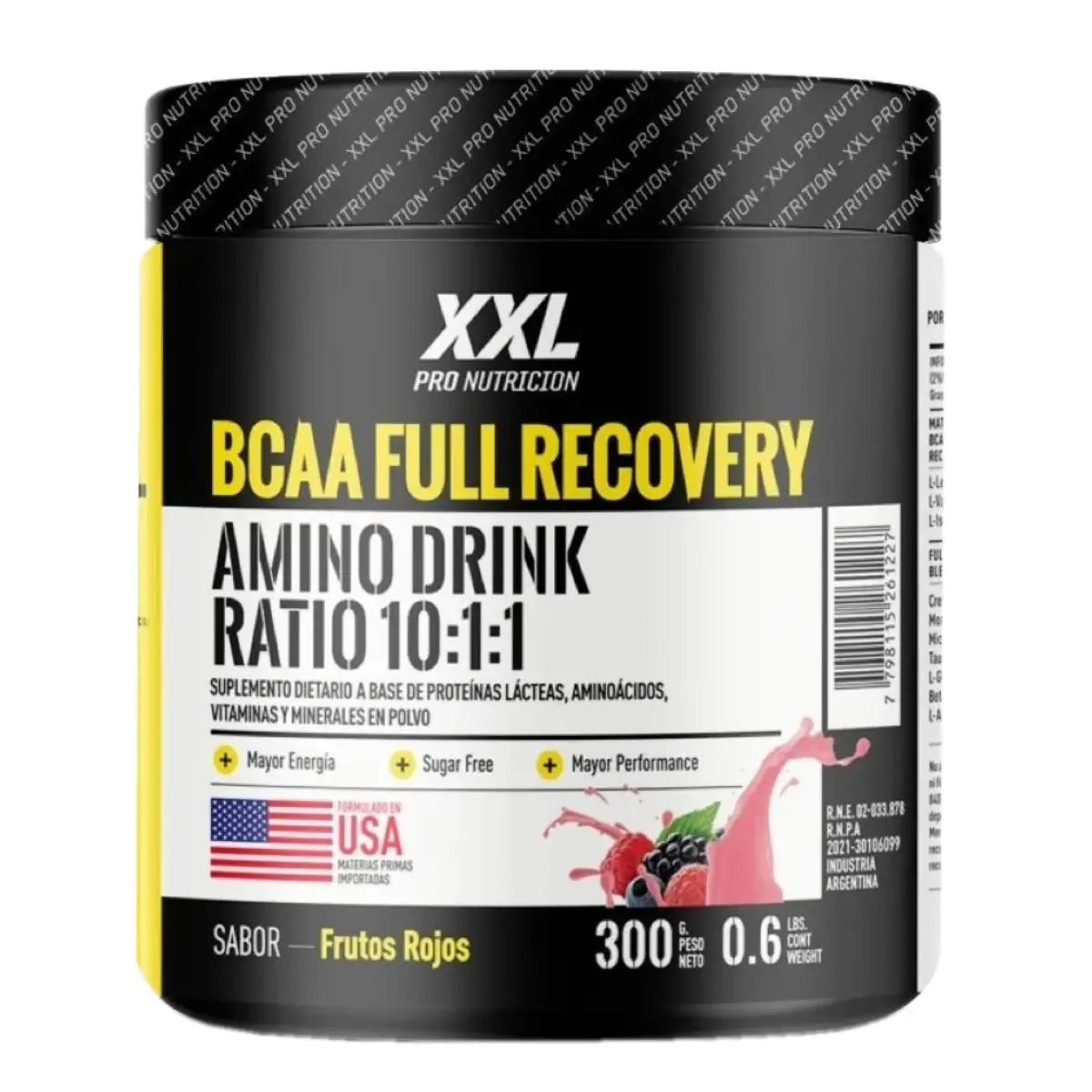 Amino Bcaa Full Recovery 300 Grs de Xxl Pro Nutrition