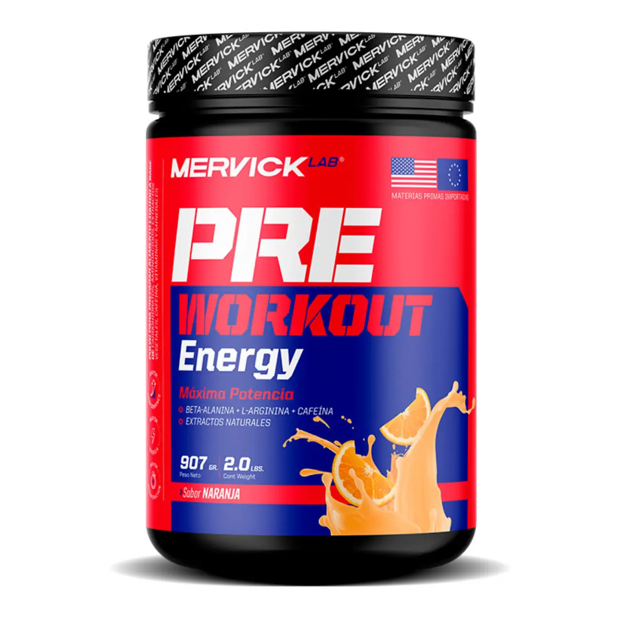 Pre Workout Mervick de 900 Grs