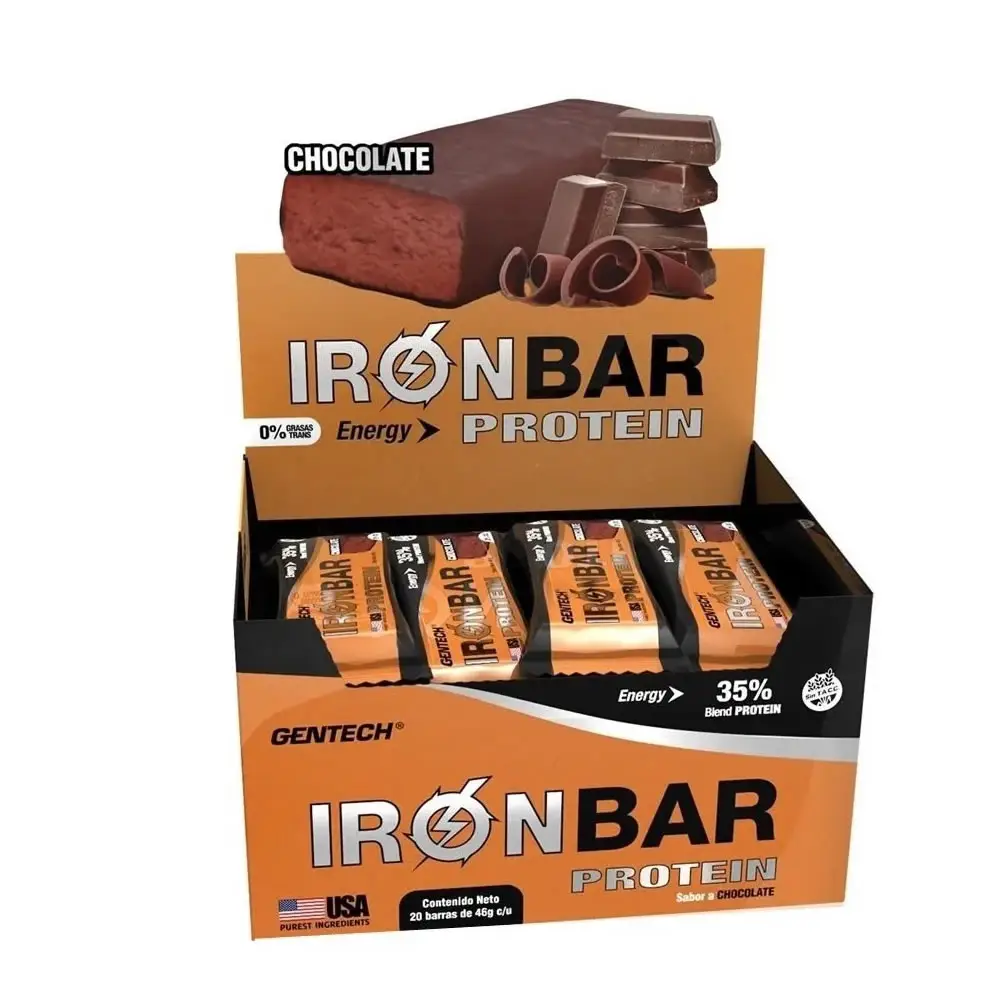 Barras de Proteína Iron Bar X20 Gentech