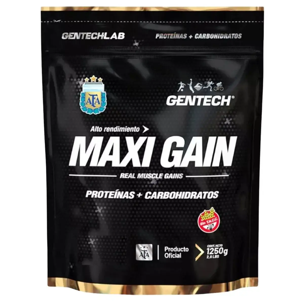 Maxi Gain 1.25 Kg de Gentech Ganador de Peso
