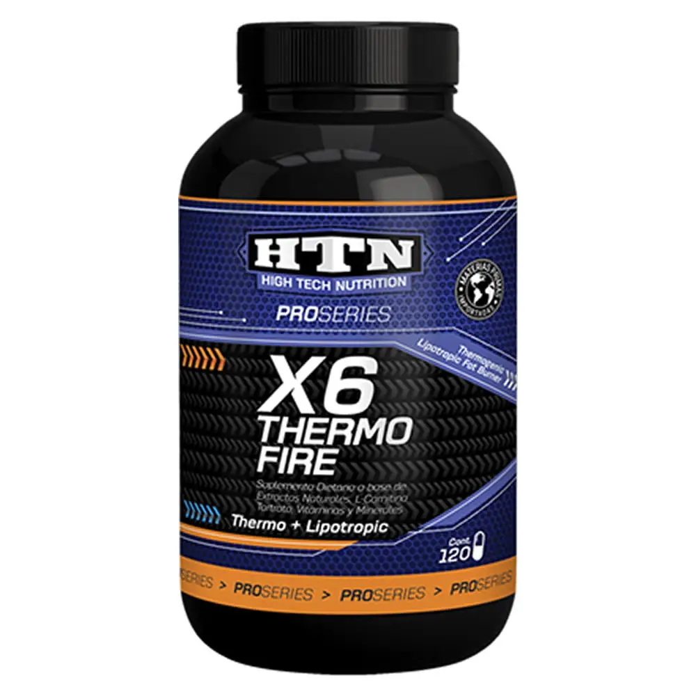 X6 Thermo Fire X 120 Cápsulas de Htn