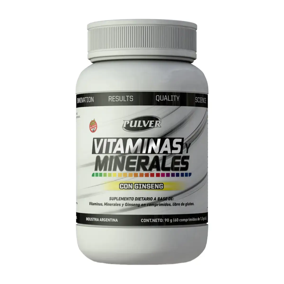 Vitaminas y Minerales de Pulver X60 Comprimidos Sin Tacc