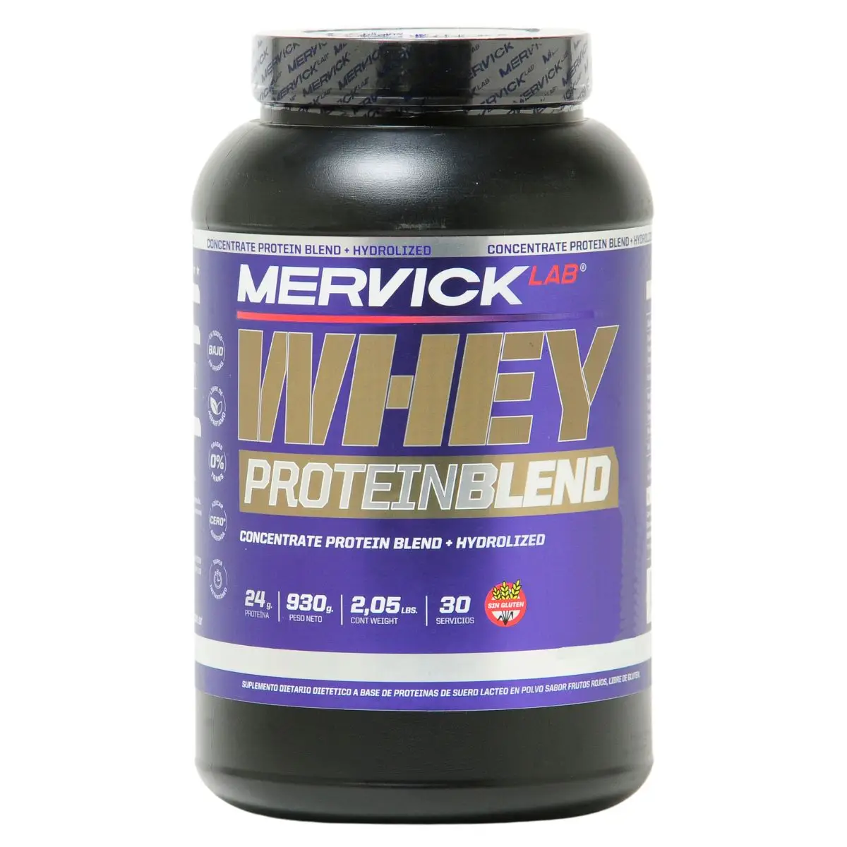 Whey Protein Blend 2 Lbs de Mervick Concentrate + Hydrolized
