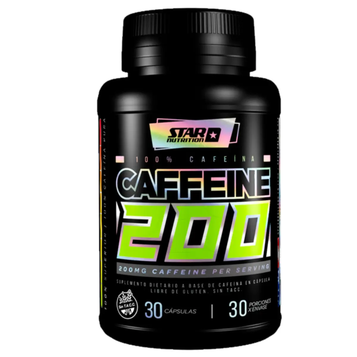 Caffeine 200 Mg X30 Cápsulas de Star Nutrition