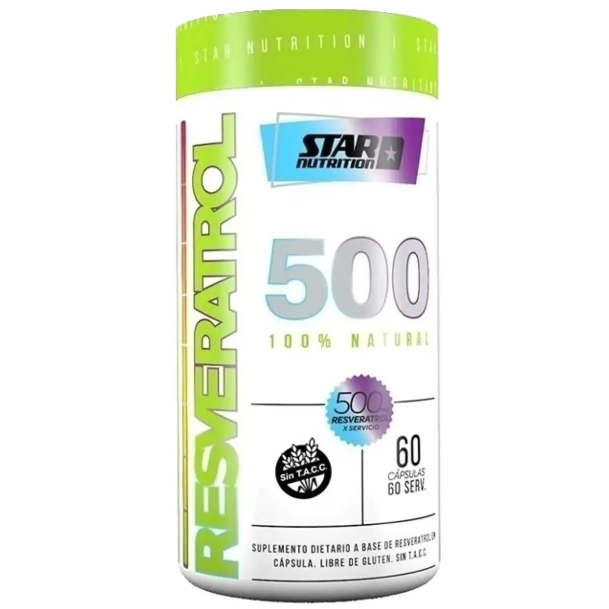 Resveratrol 500 Mg X60 Cápsulas de Star Nutrition
