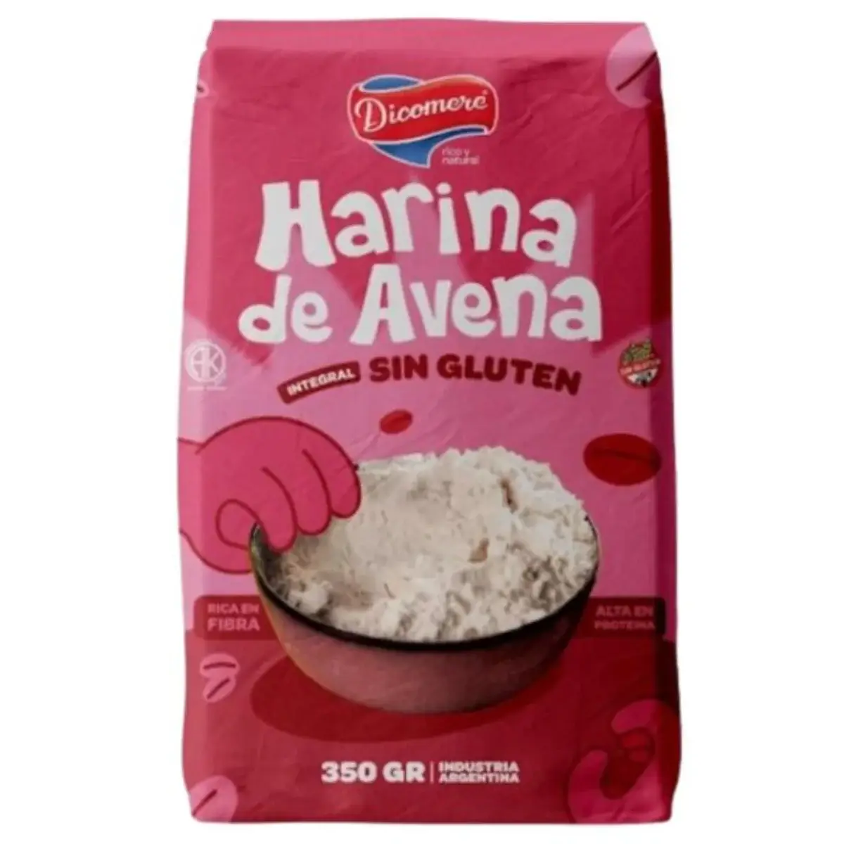 Harina de Avena Integral Sin Gluten X 350g – Dicomere