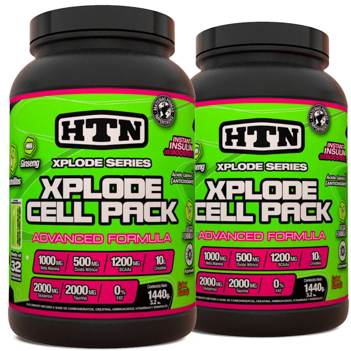 Xplode Cell Pack X 1440 Grs de Htn Pack X 2