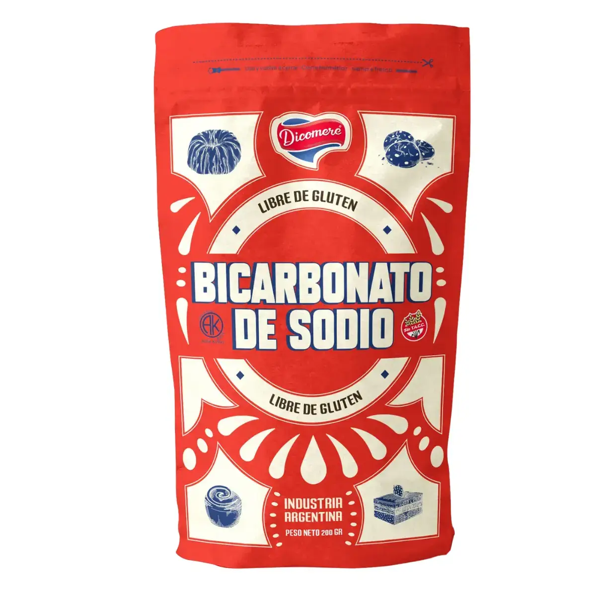 Bicarbonato de Sodio X 200g - Dicomere