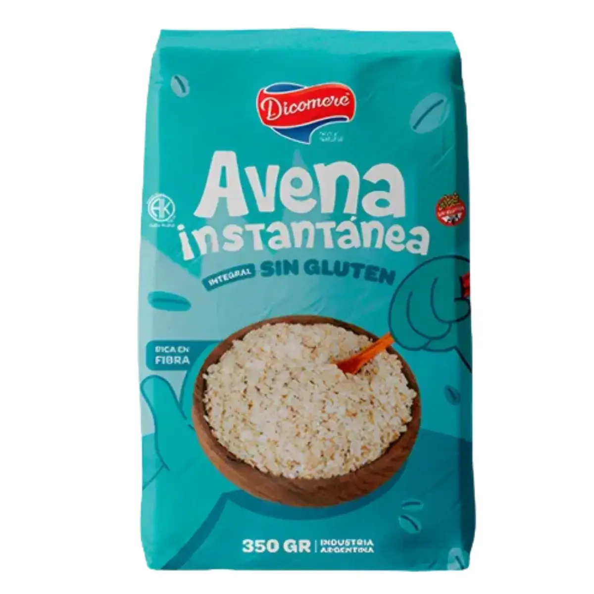 Avena Instantanea Integral Sin Gluten X 350g - Dicomere