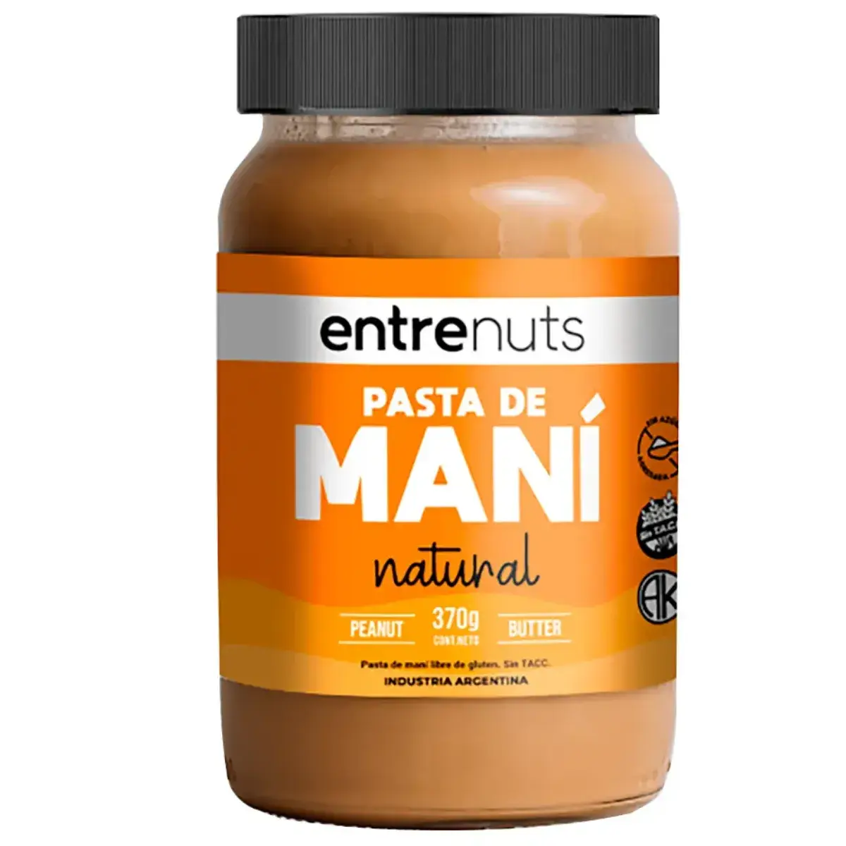 Pasta de Mani Natural X 370g - Entrenuts
