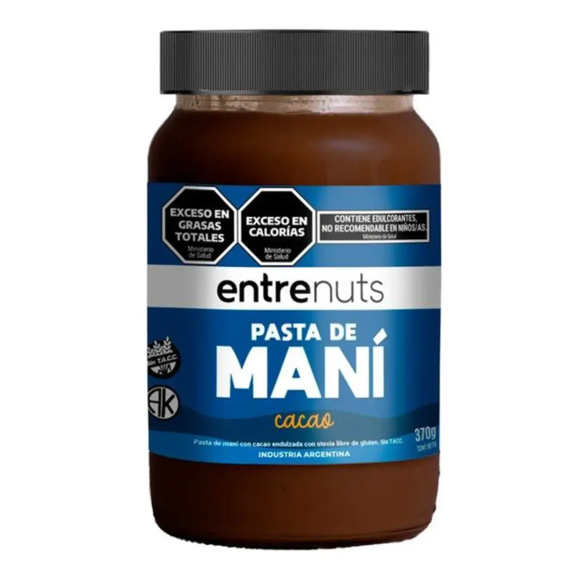 Pasta de Mani con Cacao X 370g - Entrenuts