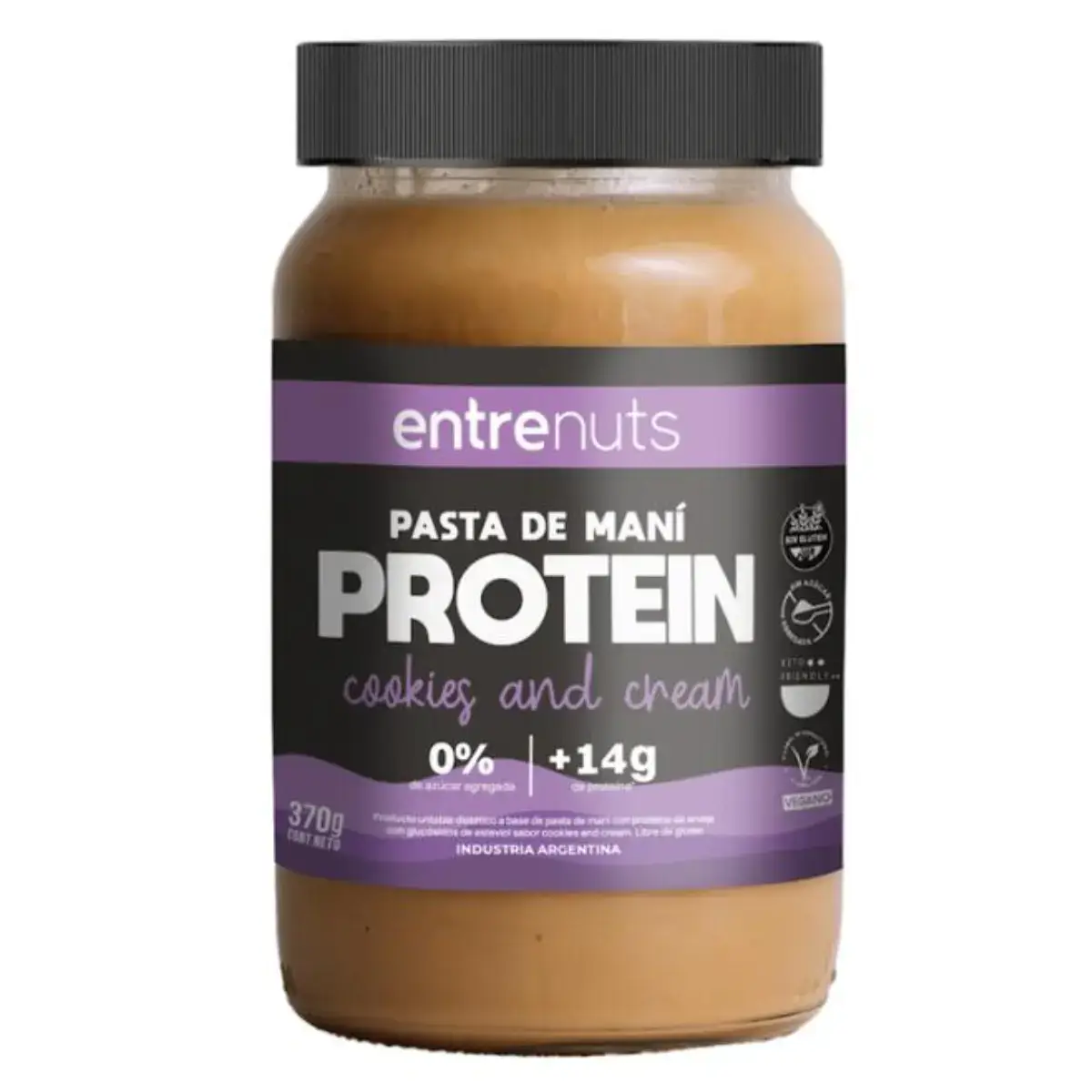 Pasta de Mani Protein Cookies And Cream X 370g - Entrenuts