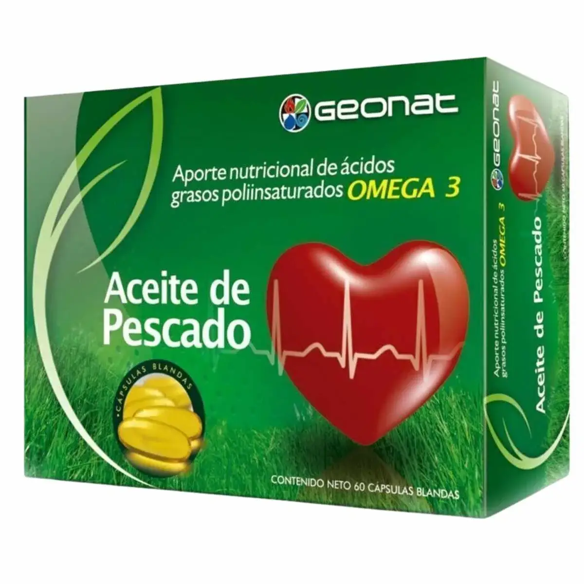 Aceite de Pescado 60 Soft Gels Geonat