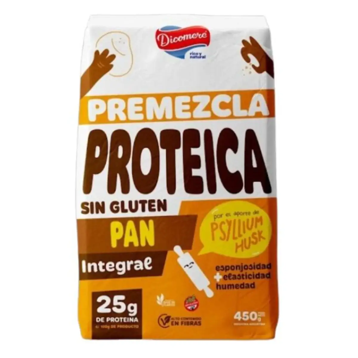 Premezcla Proteica Sin Gluten Pan Integral X 450g - Dicomere