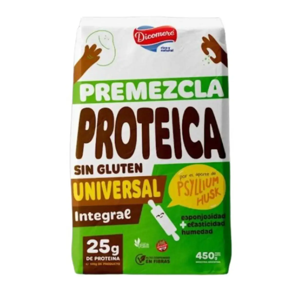 Premezcla Proteica Sin Gluten Universal Integral X 450g - Dicomere