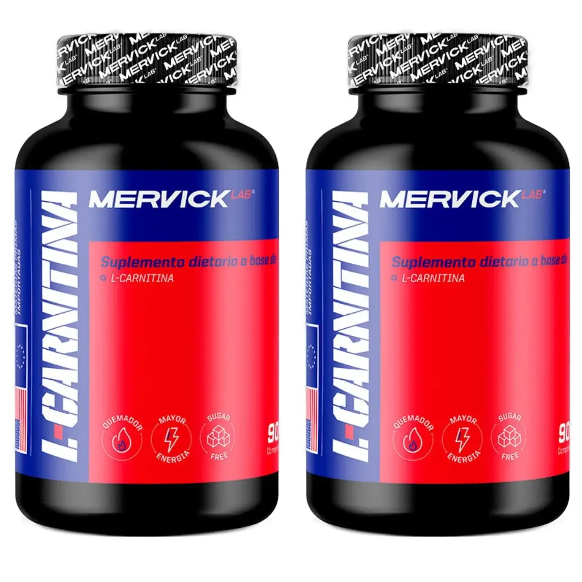 Carnitina 500 Mg X90 de Mervick Pack X 2