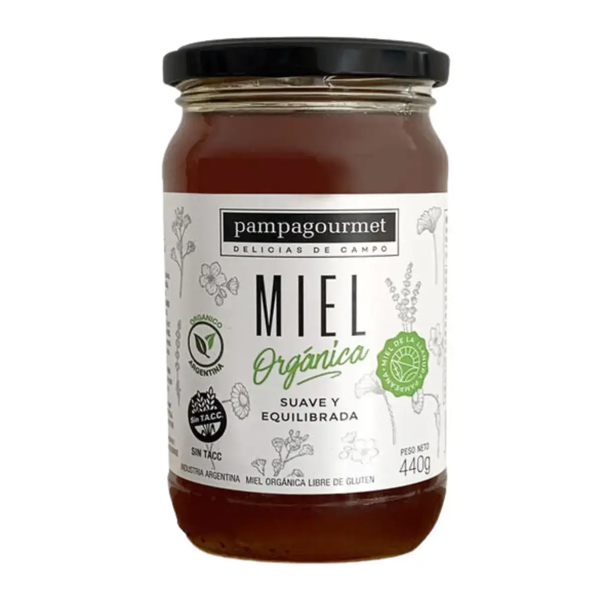 Miel Orgánica X 440g Sin Tacc - Pampa Gourmet