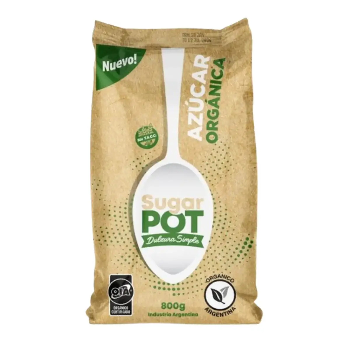 Azucar Organica X 800g - Sugar Pot