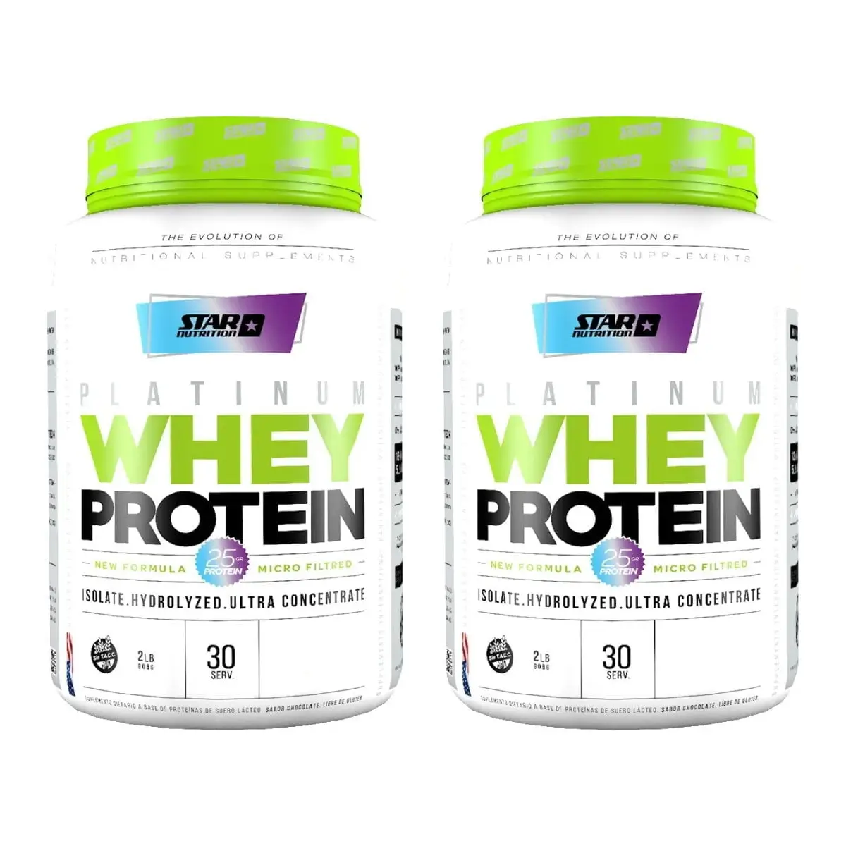 Platinum Whey Protein Star Nutrition X2 Lbs. Pack X 2