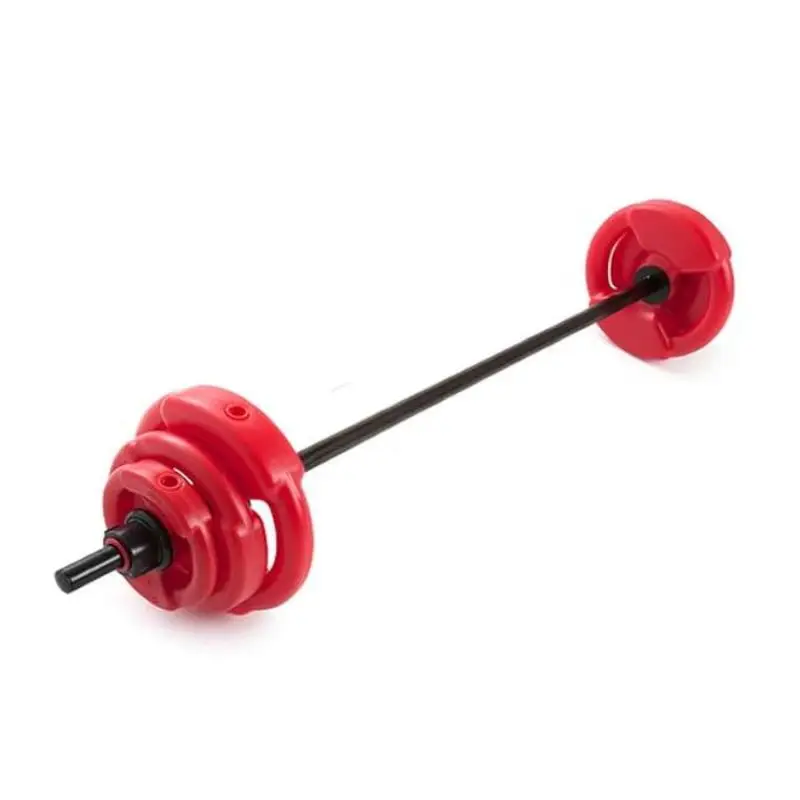 (1056bp) Body Pump X 17 Kg - Barra con Topes - 2 Discos de 1kg, 2 de 2½ Kg y 2 de 5 Kg