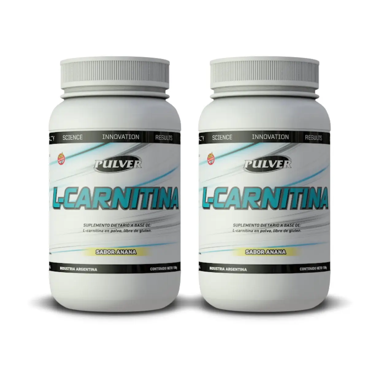 Carnitina 150 Grs Pulver Sabor Anana Pack X 2