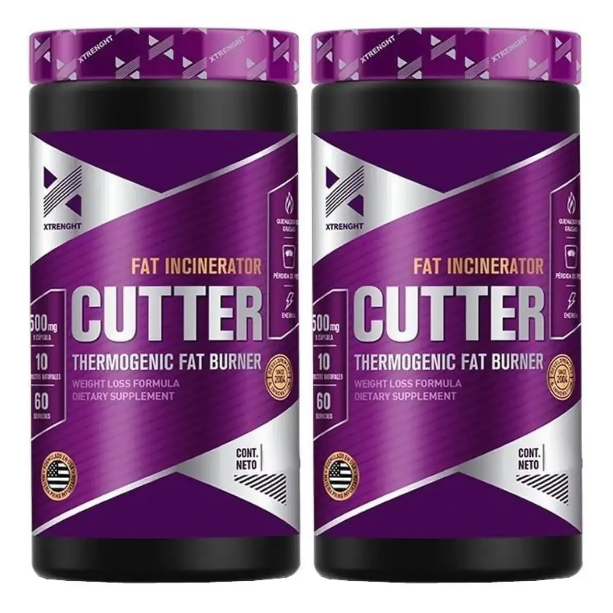 Cutter X120 Quemador de Grasas Xtrenght Nutrition Pack X 2