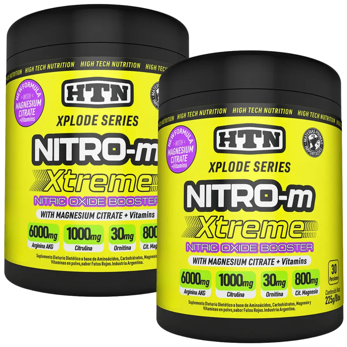 Nitric Oxide X 225 Grs Nitro M de Htn Pack X 2