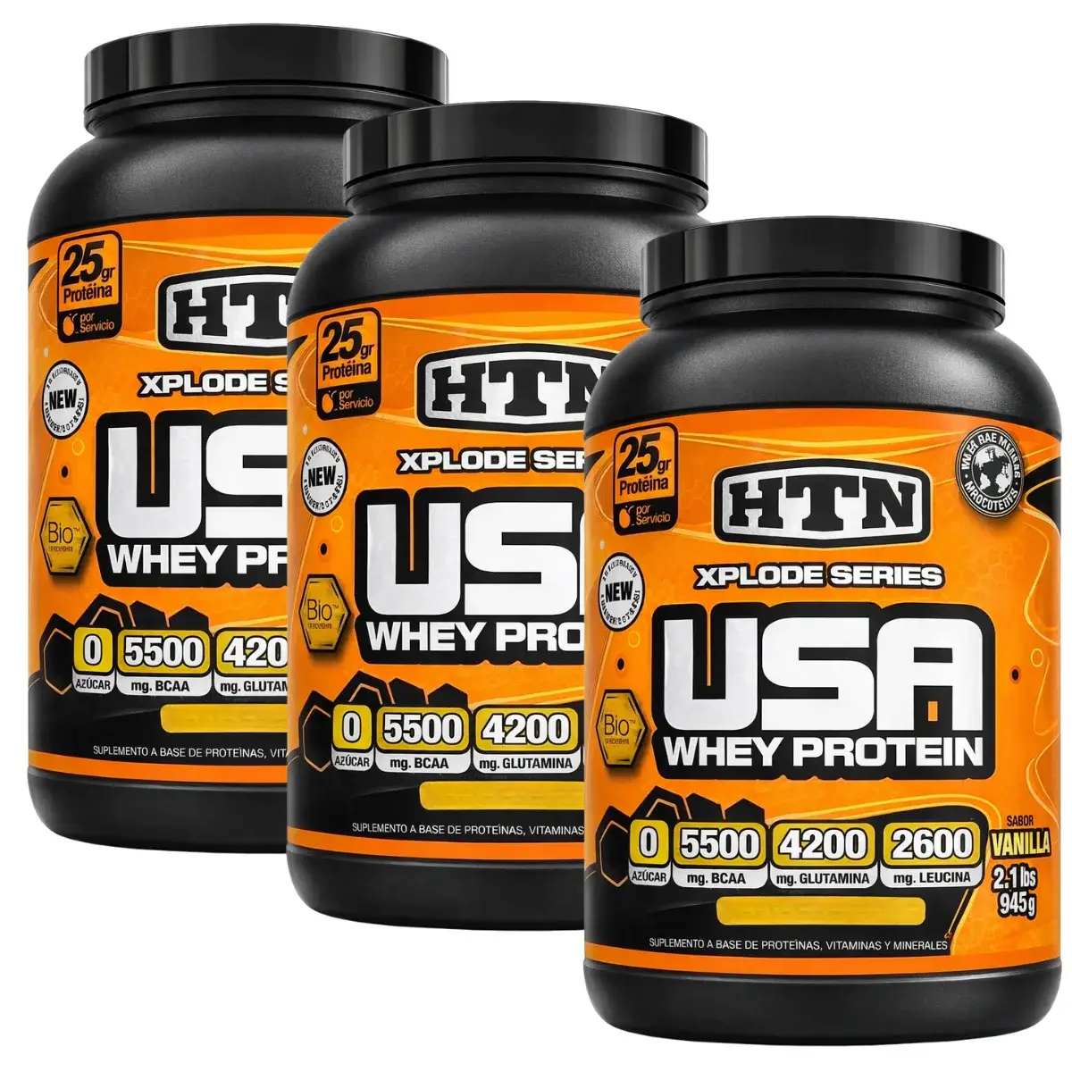 Usa Whey Protein 2 Lbs de Htn Pack X 3 - HTN