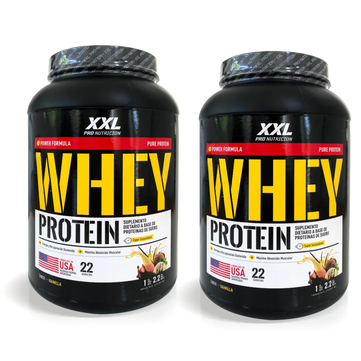 Whey Protein 1 Kg de Xxl Pro Nutricion Pack X 2 - XXL Pro Nutrición