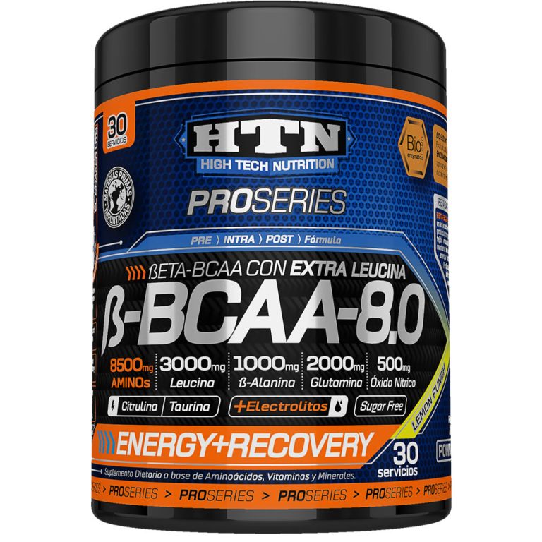 Beta BCAA 8.0 de HTN x 360 g, envase del producto