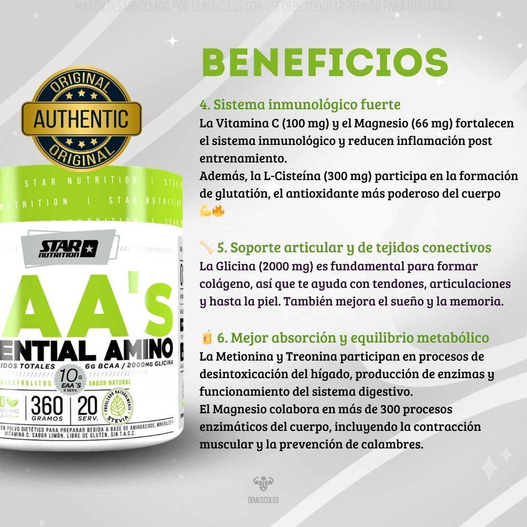 EAA´s de Star Nutrition x 360 grs - ¿qué es lo que hace?